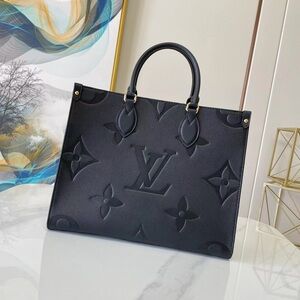 Louis Vuitton Onthego MM Empreinte Black Tote